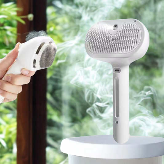 Brosse de massage pour chien- Relaxation & soin du pelage