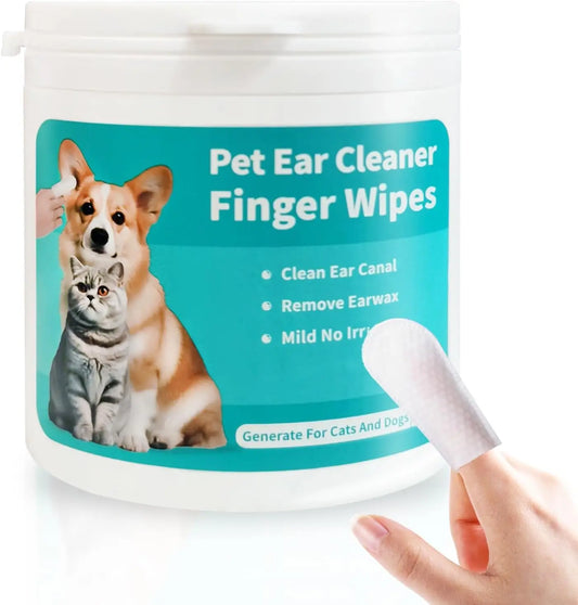 Lingettes nettoyantes oreilles pour chien- Soin doux & hygiène parfaite