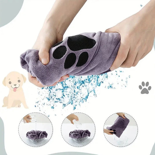 Séchage rapide & doux-Serviette absorbante chien microfibre
