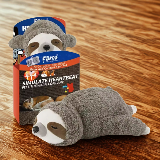 Peluche apaisante battement de cœur pour chien- Anti-stress & sommeil.